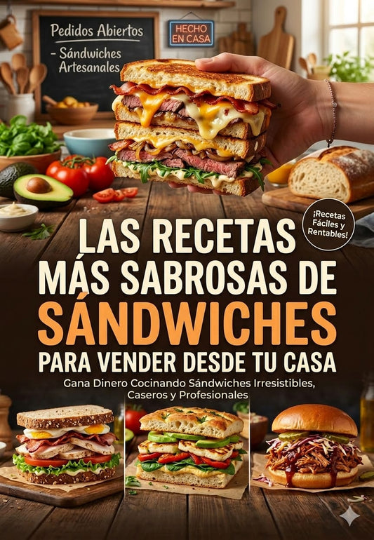 Cómo Empezar a Vender Sándwiches desde Casa | 10 Recetas Rentables + Bonus